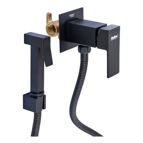 Змішувач для гігієнічного душу Haiba Kubus 002 (Inner) Black (HB3952) HB3952 фото