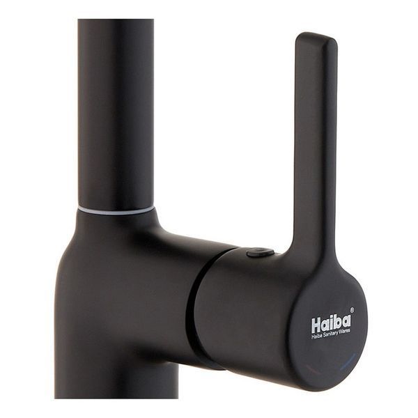 Змішувач для кухні Haiba Markus 017 Black (HB3973) HB3973 фото