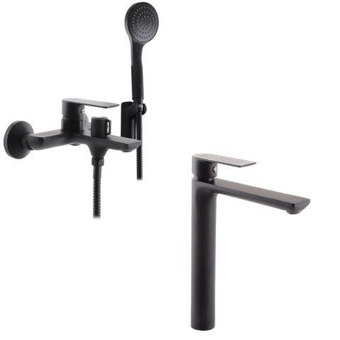 Набір 2 в 1 змішувач для вани Haiba ALEX 009 EURO () (HB3926) + Haiba ALEX 001 BLACK (HB3923) SET-H4226 фото
