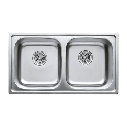 Мийка кухонна HAIBA 78x43 DOUBLE (satin) (HB0569) HB0569 фото